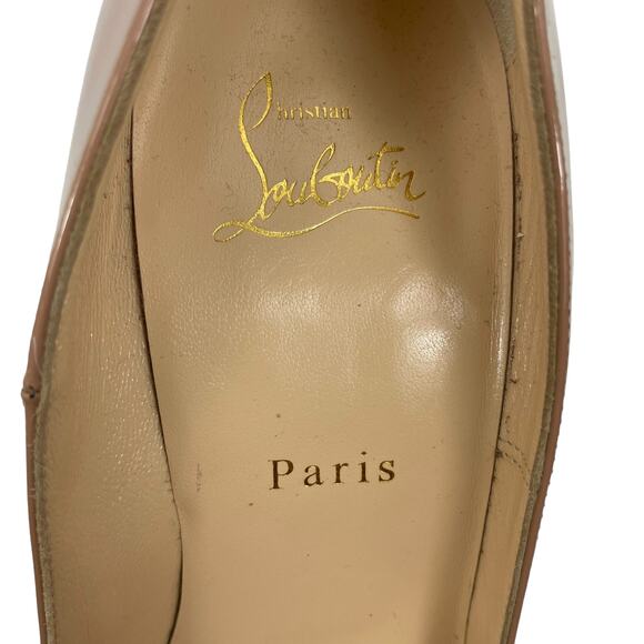 Christian Louboutin So Kate 120mm Patent Leather Pumps Blush Size 39.5 - Picture 12 of 12